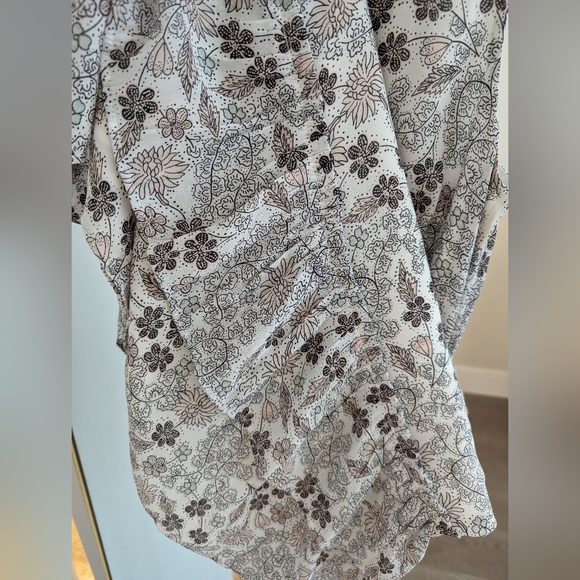 Ann Taylor LOFT Floral Chiffon Sleeveless Ruffle Mermaid Dress Size XS - Picture 7 of 7